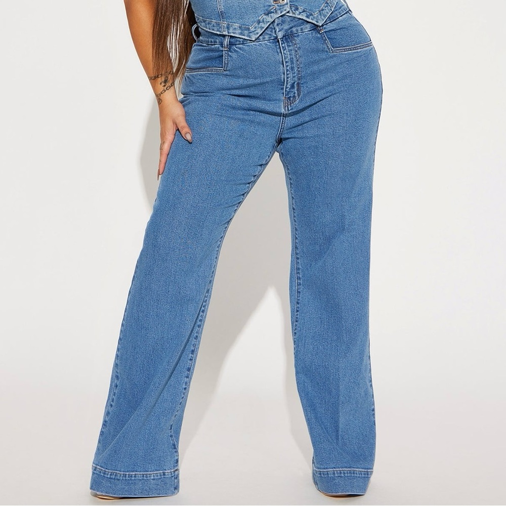 Fashion Nova Flare Trouser Jeans